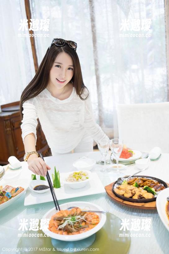 MiStar魅妍社-沈佳熹 MiStar魅妍社 - 图片翻滚,沈佳熹的甜心到底有多甜?这眼神就像在卖萌。